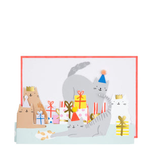 כרטיס ברכה יום הולדת חתולים - Meri Meri