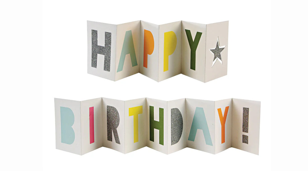 כרטיס ברכה נפתח happy birthday - meri meri