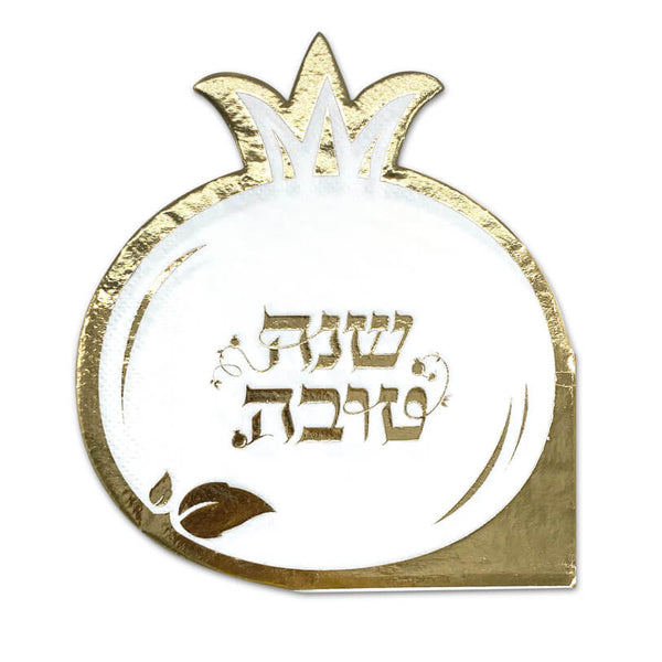 מפיות רימונים לבן זהב – 12 יחידות