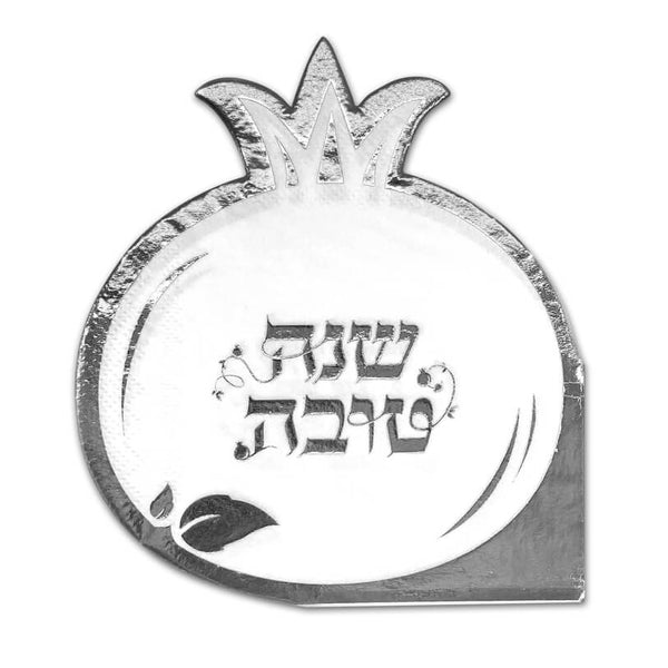 מפיות רימונים לבן כסף – 12 יחידות