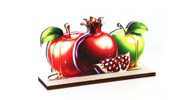 קישוט שולחן קטן רימון ותפוחים