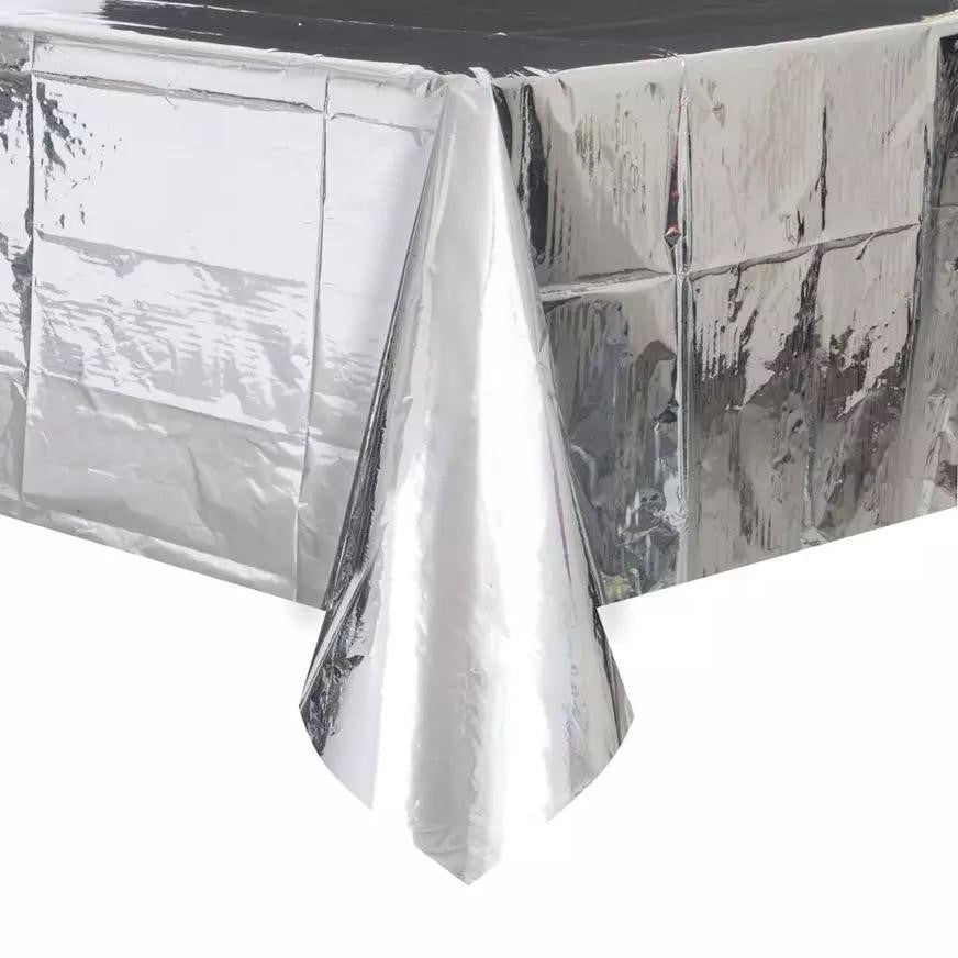 מפה מטאלית חלקה כסף