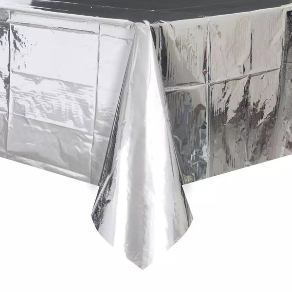 מפה מטאלית חלקה כסף