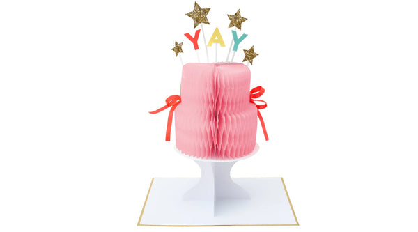 כרטיס ברכה עוגה נפתחת - meri meri