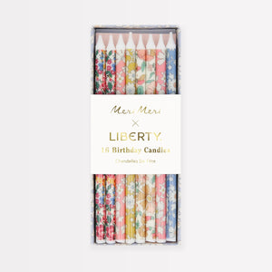 נרות יום הולדת פרחוניים Meri Meri x Liberty