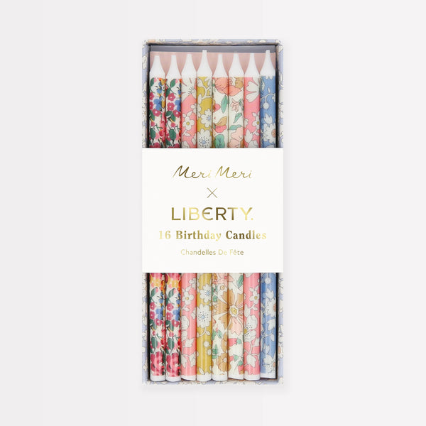 נרות יום הולדת פרחוניים Meri Meri x Liberty