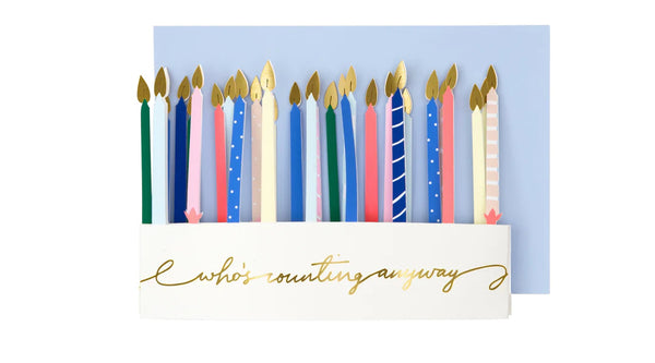 כרטיס ברכה נרות יום הולדת - meri meri