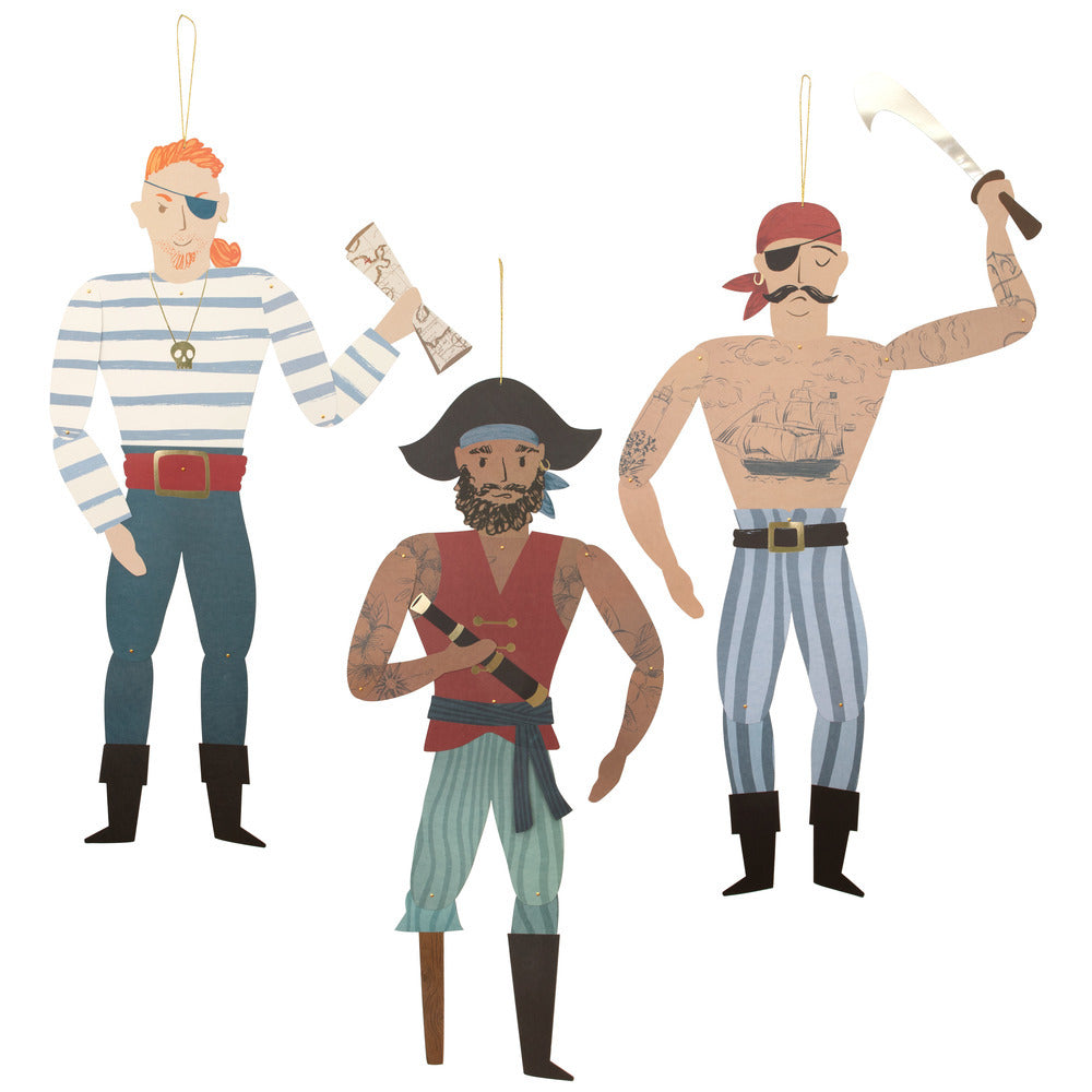 ערכת קישוטי פירטים ענקיים - meri meri