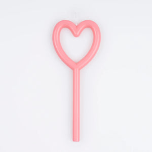 נר לב ורוד- Meri Meri