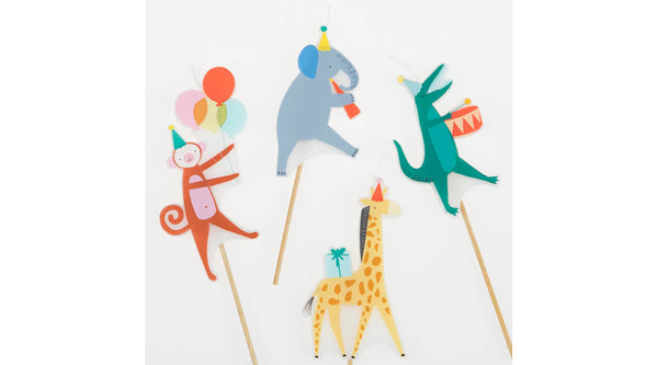 נרות תהלוכת חיות - meri meri