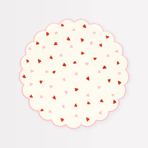 צלחות לבבות- קטנות- Meri Meri