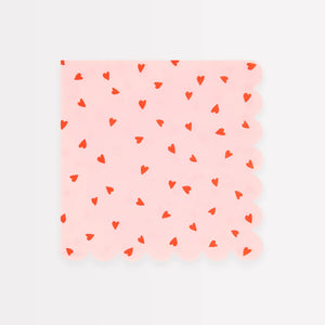 מפיות לבבות גדולות Meri Meri