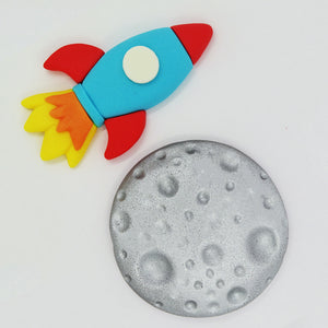 קישוט בצק סוכר -חללית