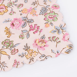 מפיות נייר גדולות הדפס פרחוני צינץ Meri Meri