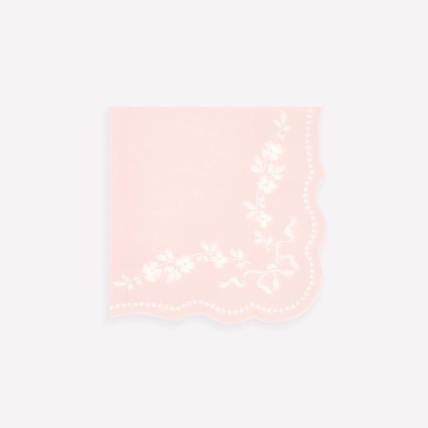 מפיות נייר קטנות  רוקוקו ורודות Meri Meri