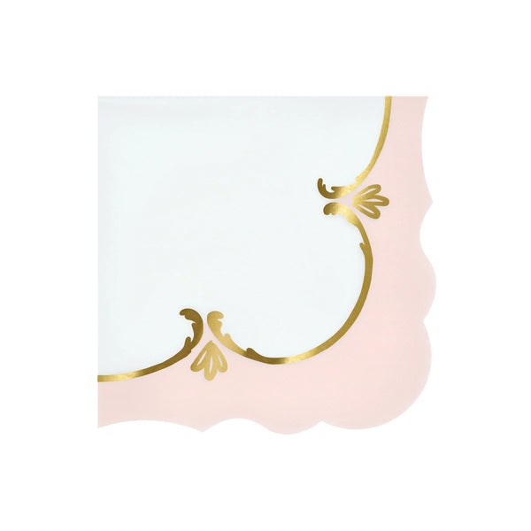 מפיות נייר גדולות בגווני פסטל ועיטורי זהב Meri Meri