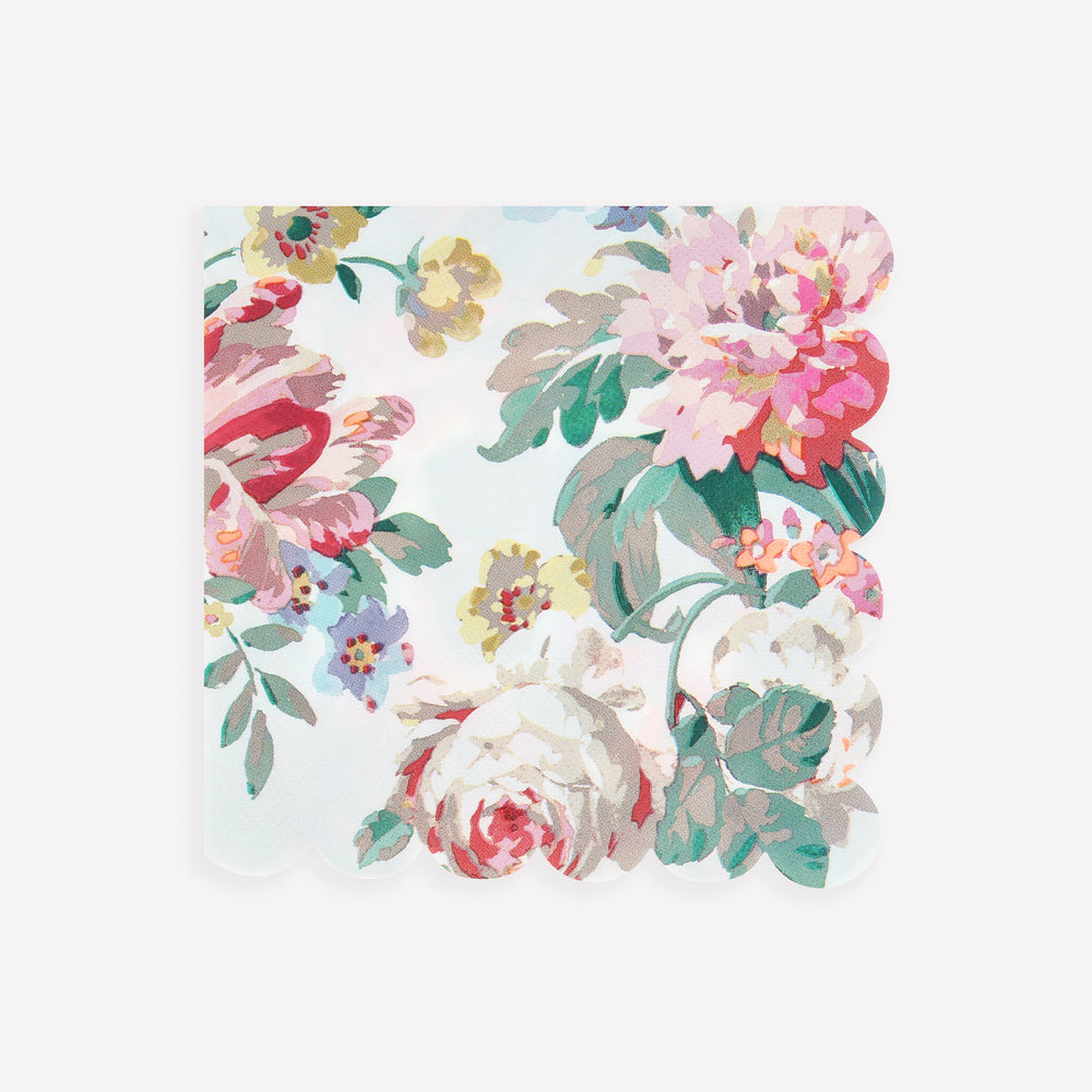 מפיות נייר גדולות רוקוקו פירחוני Meri Meri