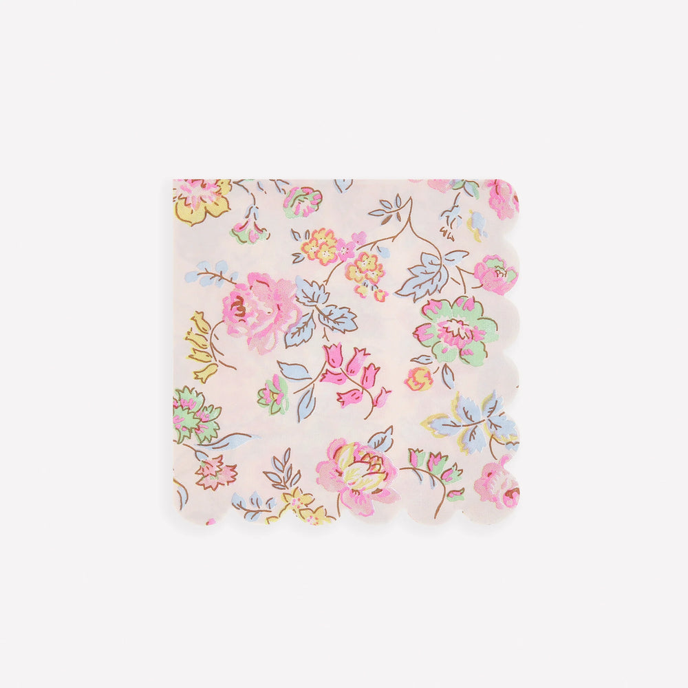 מפיות נייר קטנות עם הדפס פרחוני צינץ Meri Meri
