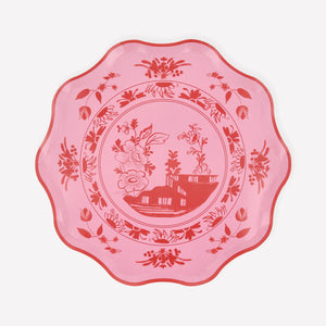 צלחות קטנות ורדות וינטג׳ בוטאני אביבי Meri Meri