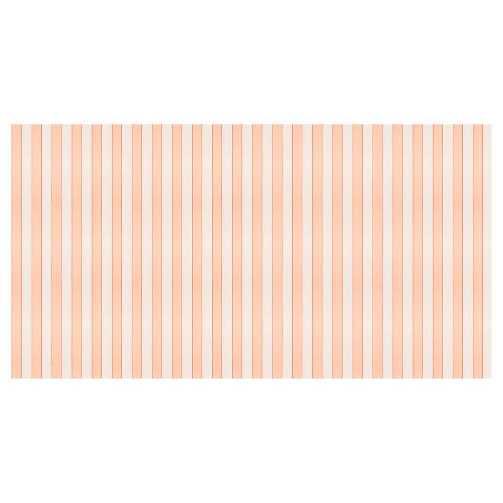 meri meri מפת נייר פסים צבע אפרסק