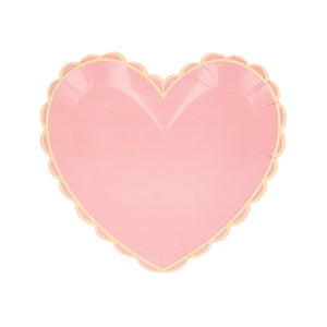 צלחות בצורת לב גדולות- Meri Meri