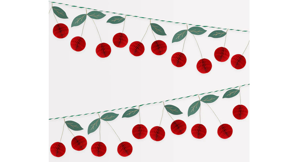 גרלנדת דובדבנים לקישוט ותליה - meri meri