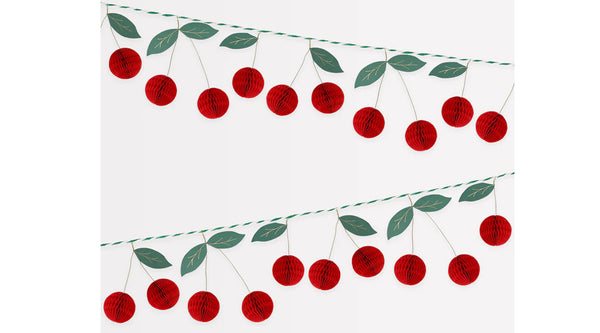 גרלנדת דובדבנים לקישוט ותליה - meri meri