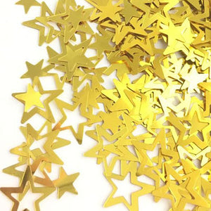 קונפטי כוכבים זהב