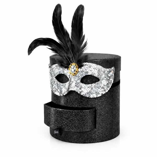 קופסא שחורה מנצנצת למשלוח מנות