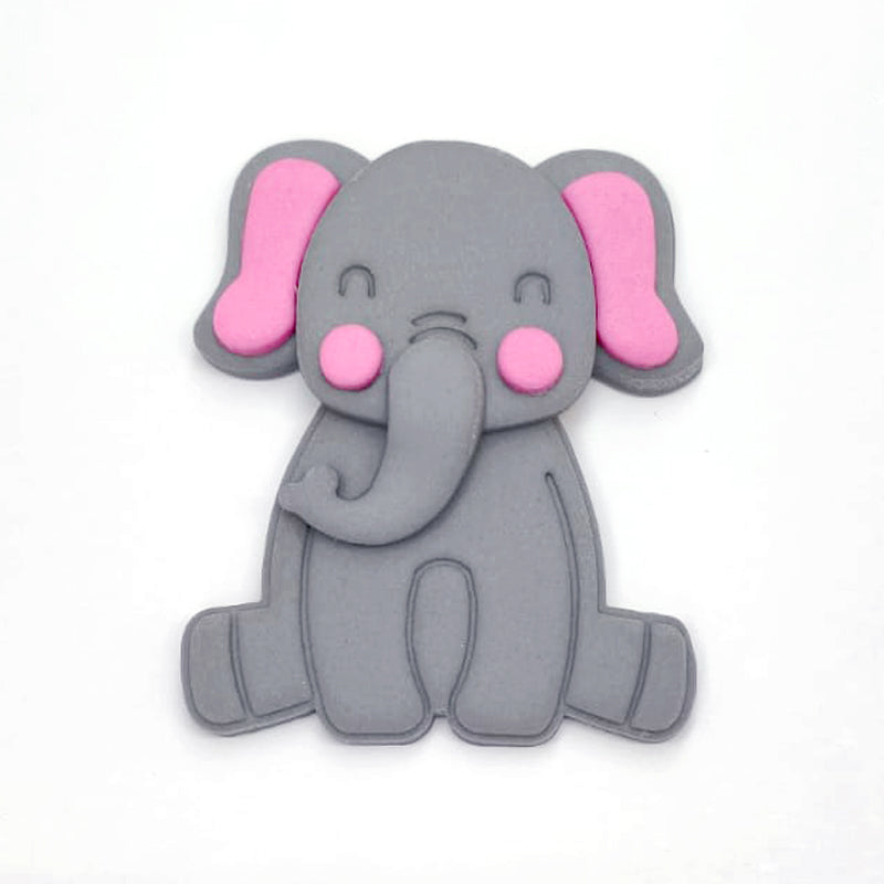 קישוט בצק סוכר - פיל