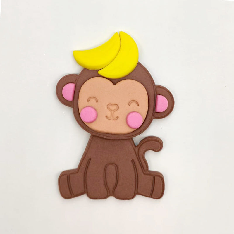 קישוט בצק סוכר - קוף