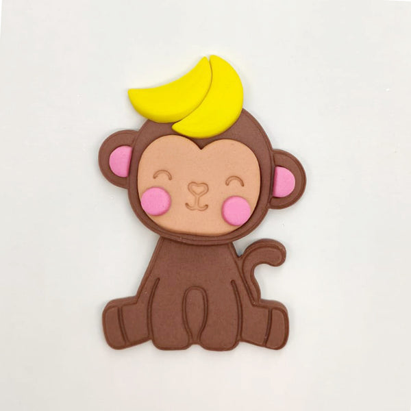 קישוט בצק סוכר - קוף