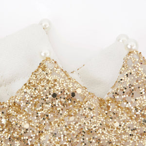 כתר זהב מנצנץ עם פנינים - Meri Meri