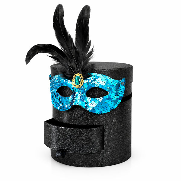 קופסא שחורה מנצנצת למשלוח מנות