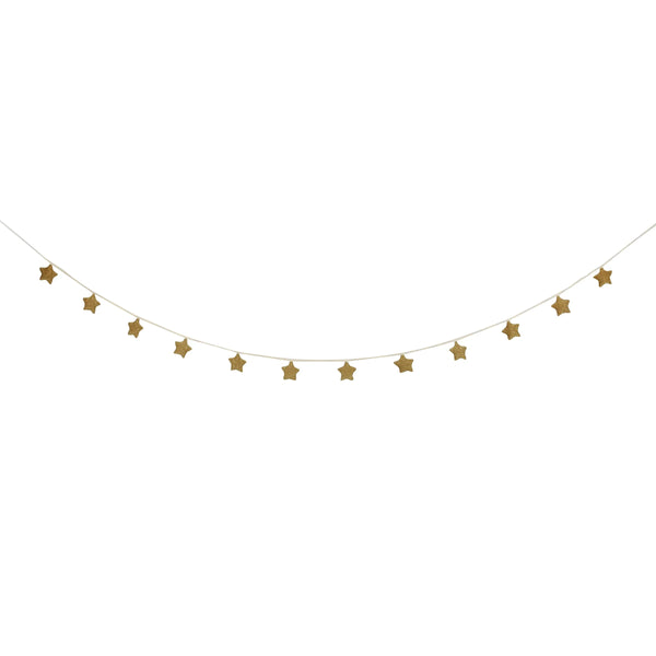 גרילנדת כוכבים סרוגים עם נגיעות זהב מרי מרי