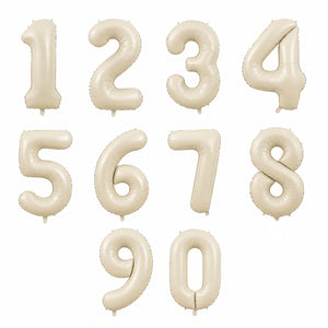 בלון ספרה ענק - צבע אבן