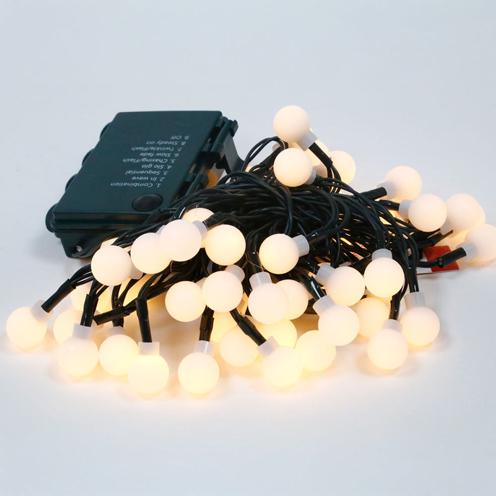 שרשרת 50 LED תאורה חמה סוללה