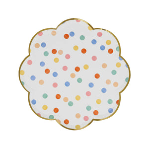 צלחות נייר קטנות צבעוניות Meri Meri