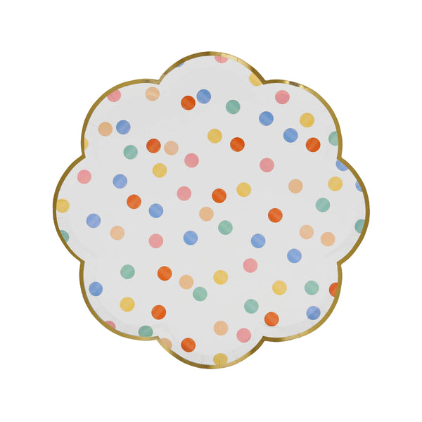 צלחות נייר קטנות צבעוניות Meri Meri