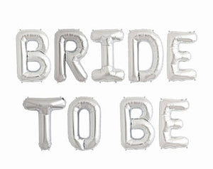 בלון כסף BRIDE TO BE- לניפוח עצמי