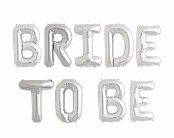בלון כסף BRIDE TO BE- לניפוח עצמי