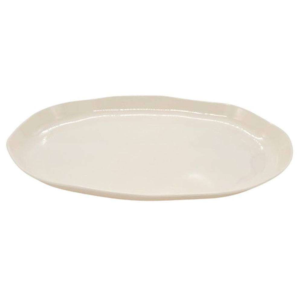 שלושה מגשים אובלים סוהו יוקרתיות צבע קרם