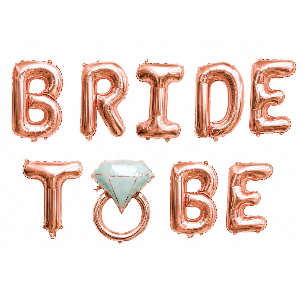 בלון רוז גולד BRIDE TO BE- לניפוח עצמי