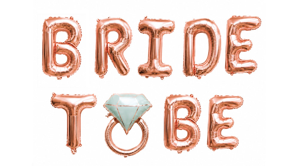 בלון רוז גולד BRIDE TO BE- לניפוח עצמי