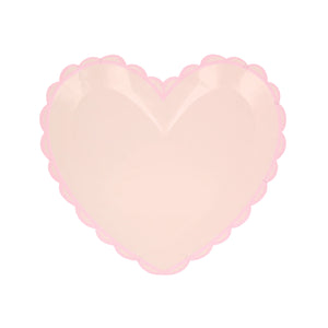 צלחות בצורת לב גדולות- Meri Meri