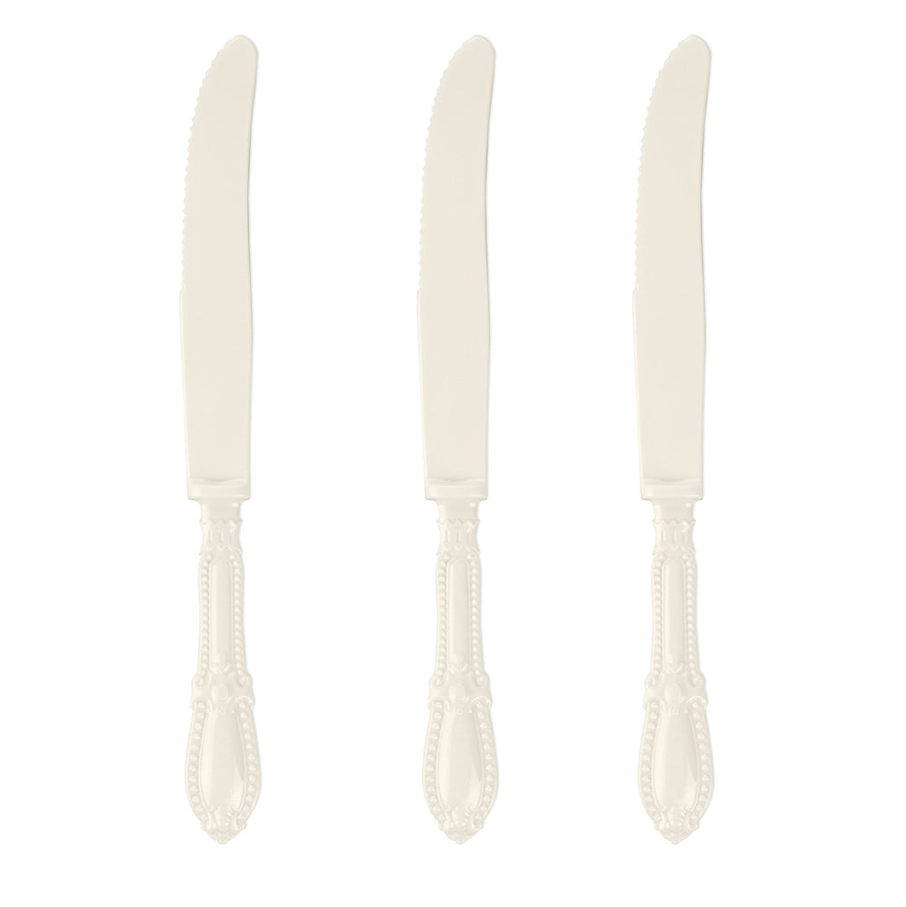 10 סכיני וינטג׳ בצבע קרם