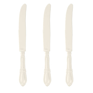 10 סכיני וינטג׳ בצבע קרם