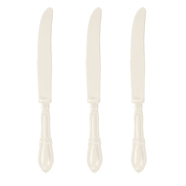 10 סכיני וינטג׳ בצבע קרם