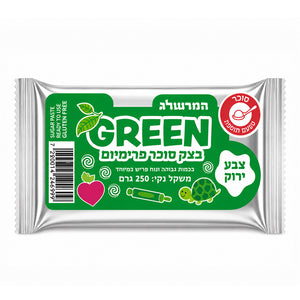 בצק סוכר טבעוני - ירוק