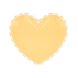 צלחות בצורת לב גדולות- Meri Meri